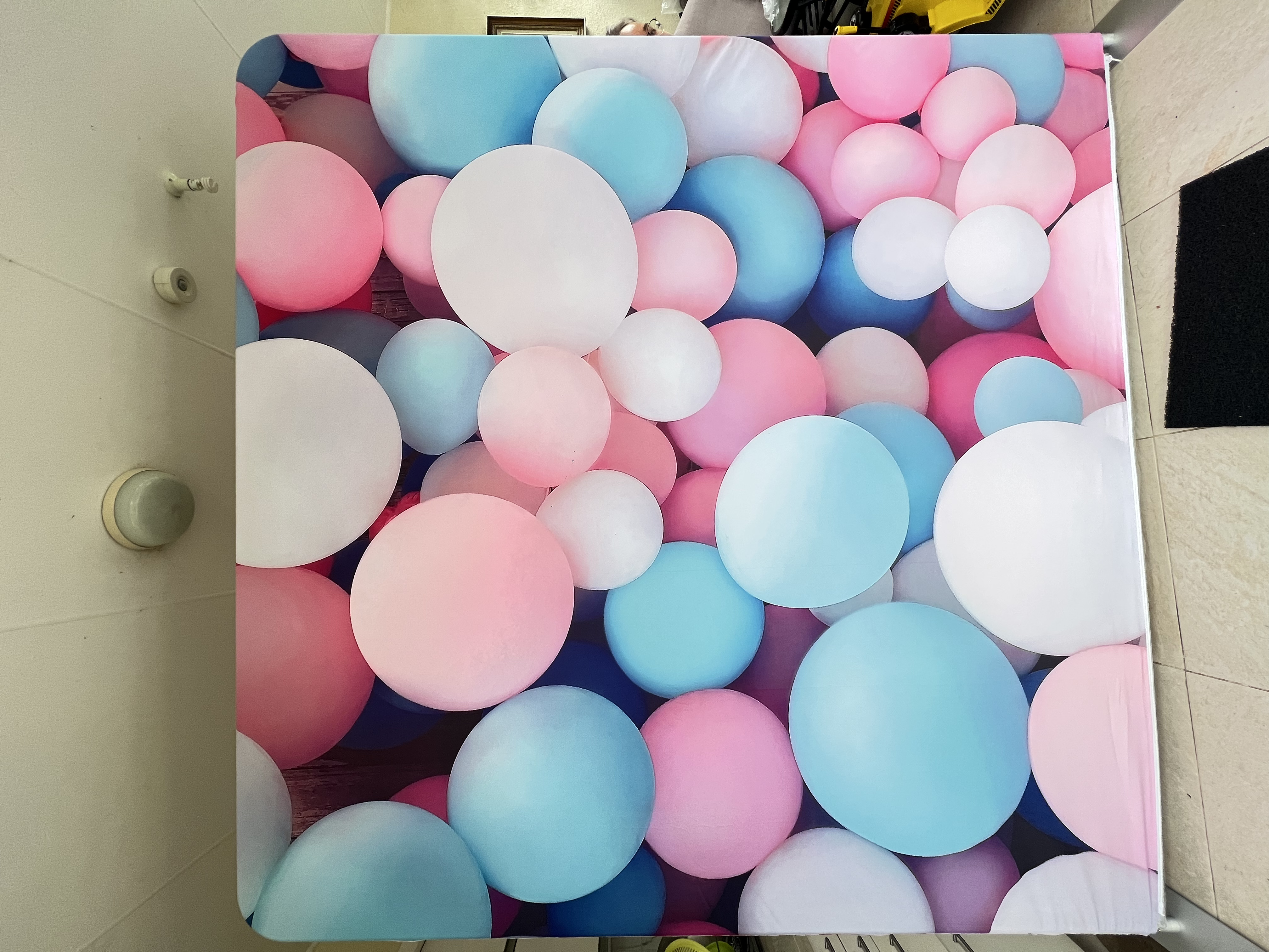 Pastel balloon backdrop